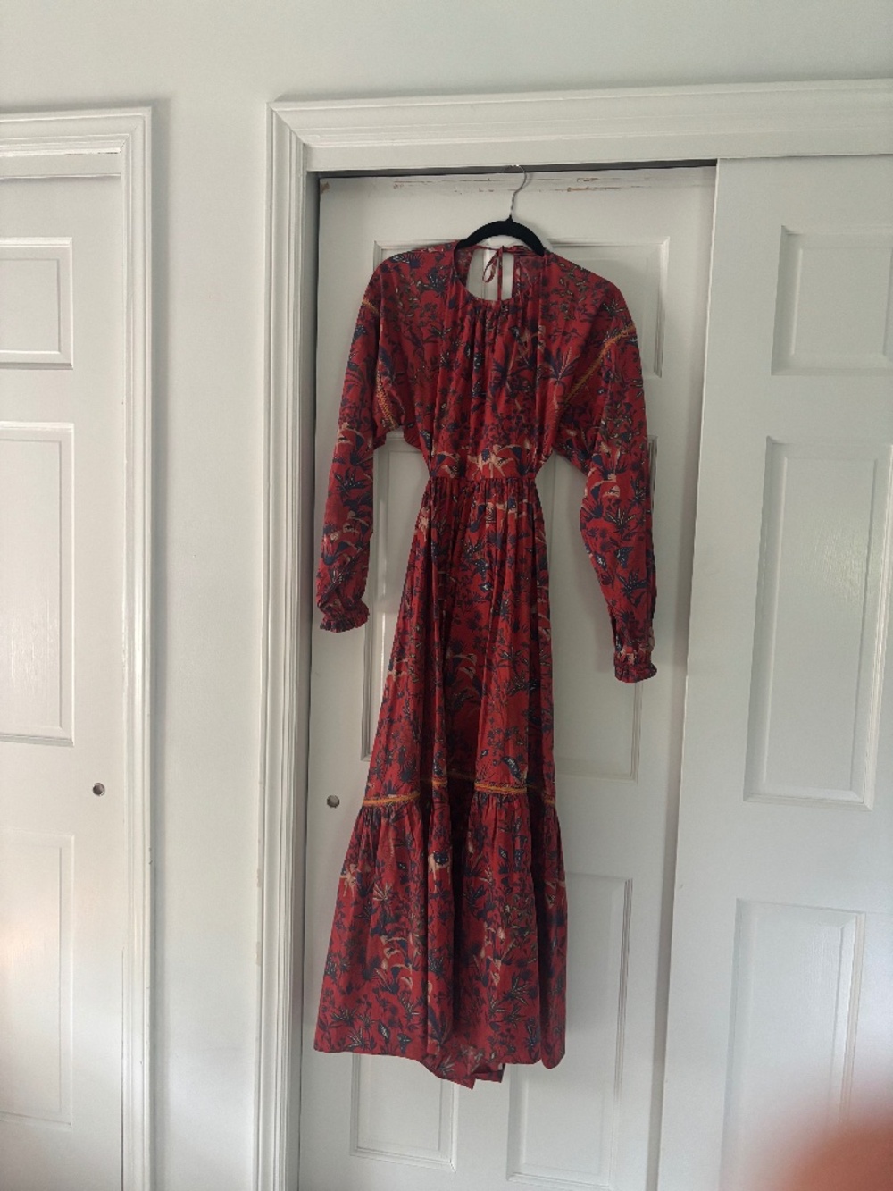 Chufy Nile Tales Cutout Back Maxi Dress NWT Small